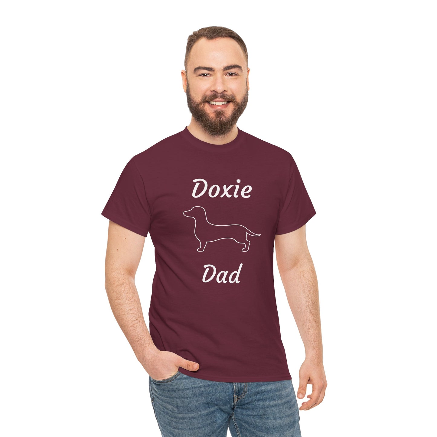 Doxie Dad Heavy Duty Unisex Tee Sizes Small - 5XL (11 colors)