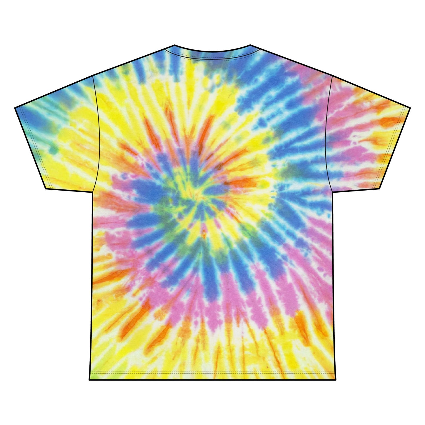 Dog Dad Spiral Tie Dye Tee Unisex Cotton T-Shirt Sizes Small - 2 XL (4 colors)