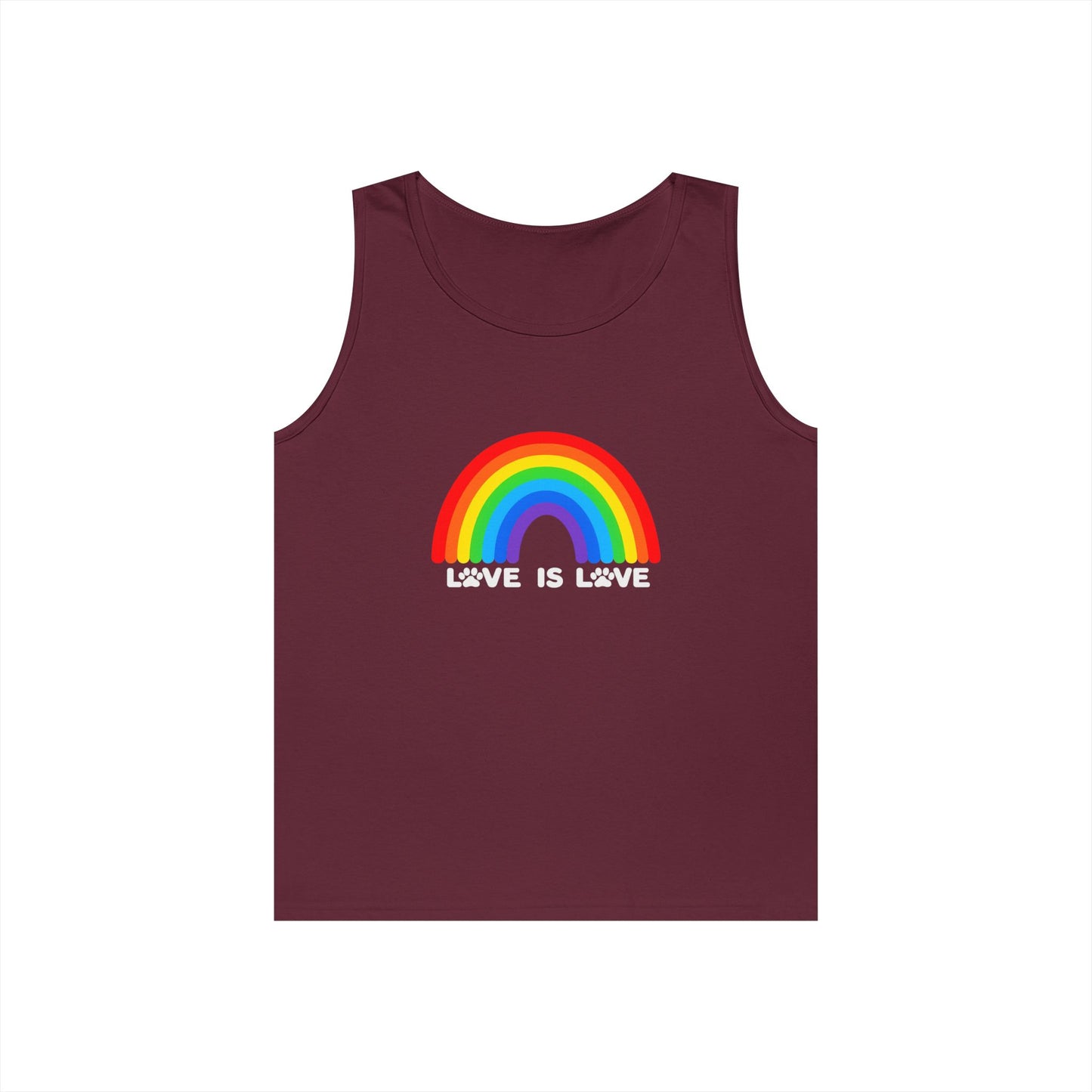 Pride Love Is Love Unisex Heavy Cotton Tank Top