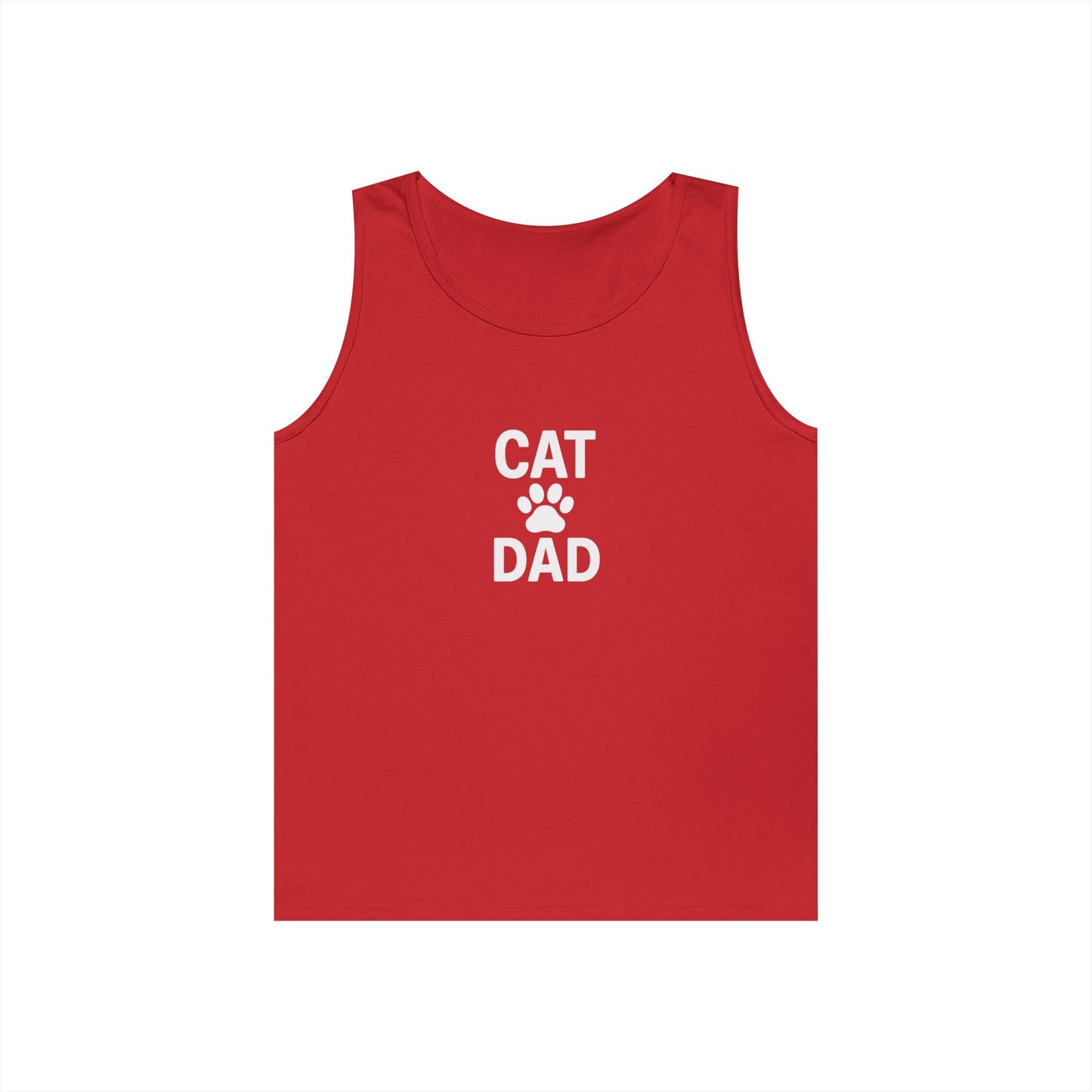 Cat Dad Unisex Heavy Cotton Tank Top