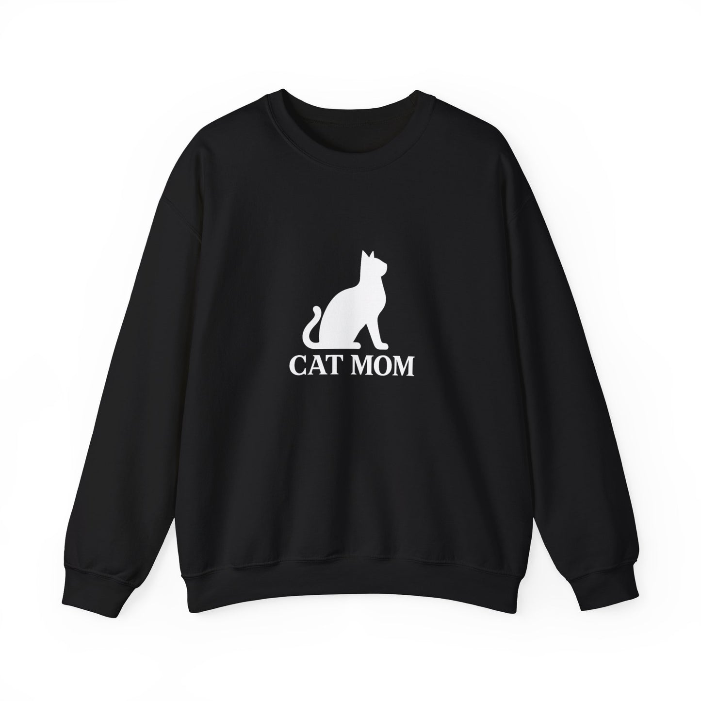 Cat Mom With Cat Sweatshirt Sizes Small - 3XL (3 colors)