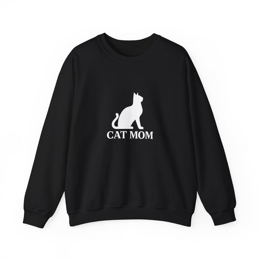 Cat Mom With Cat Sweatshirt Sizes Small - 3XL (3 colors)