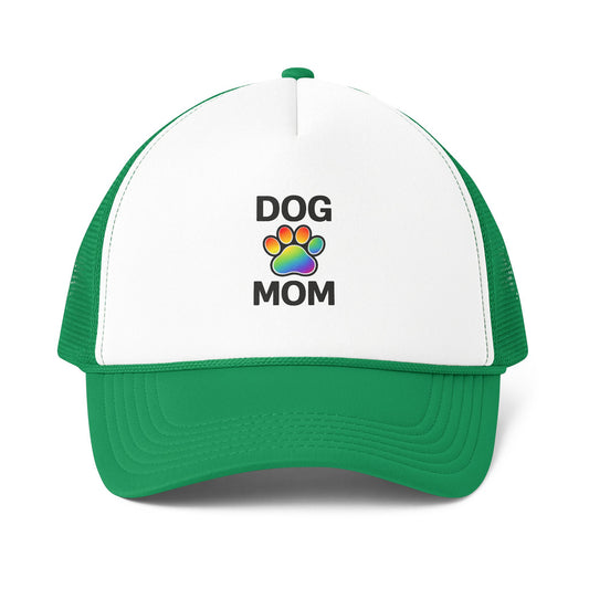 Pride Dog Mom Foam Mesh-Back Trucker Cap (6 colors)