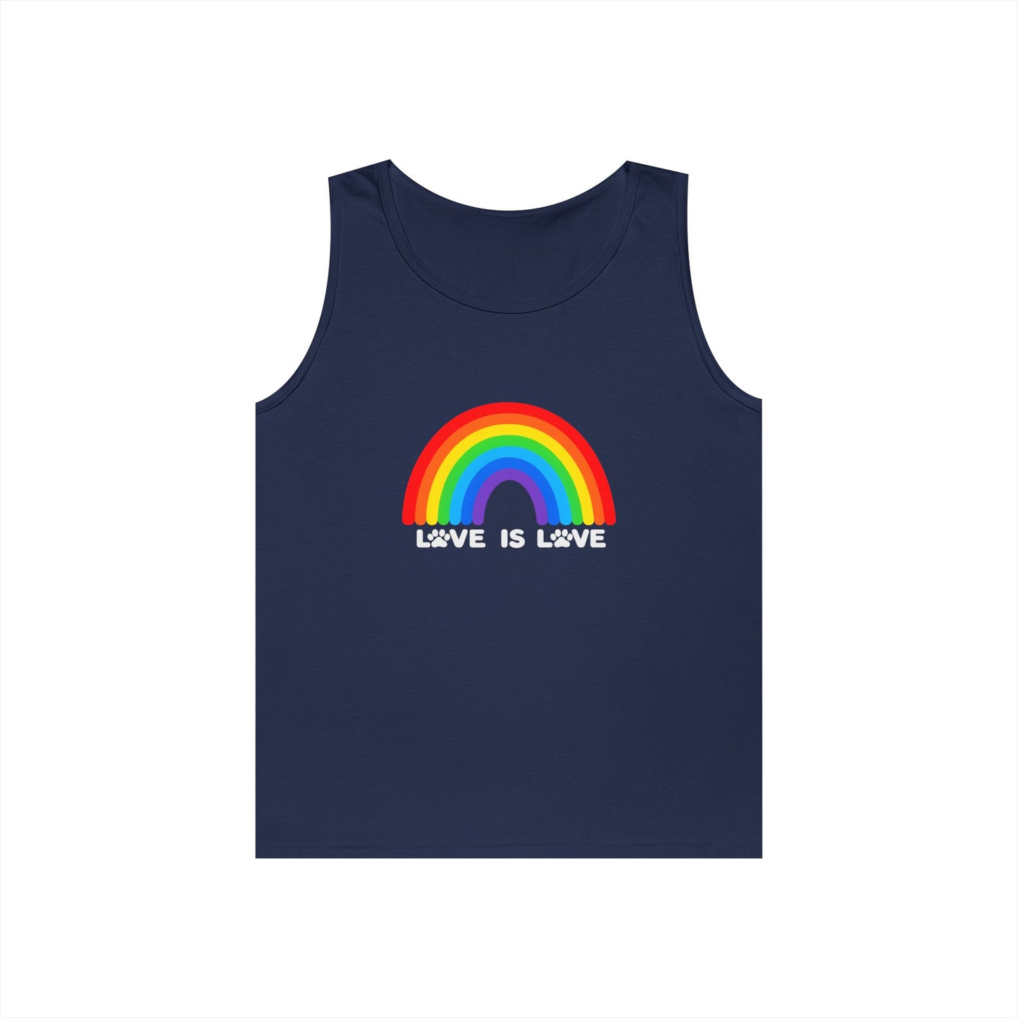 Pride Love Is Love Unisex Heavy Cotton Tank Top