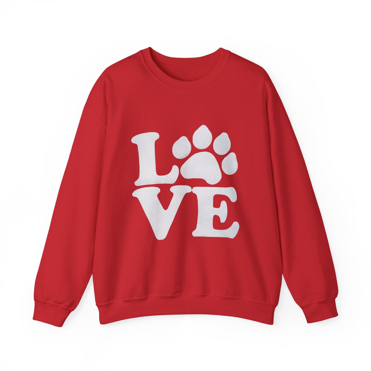 Love Paw Print Sweatshirt Sizes Small - 4XL (8 colors)