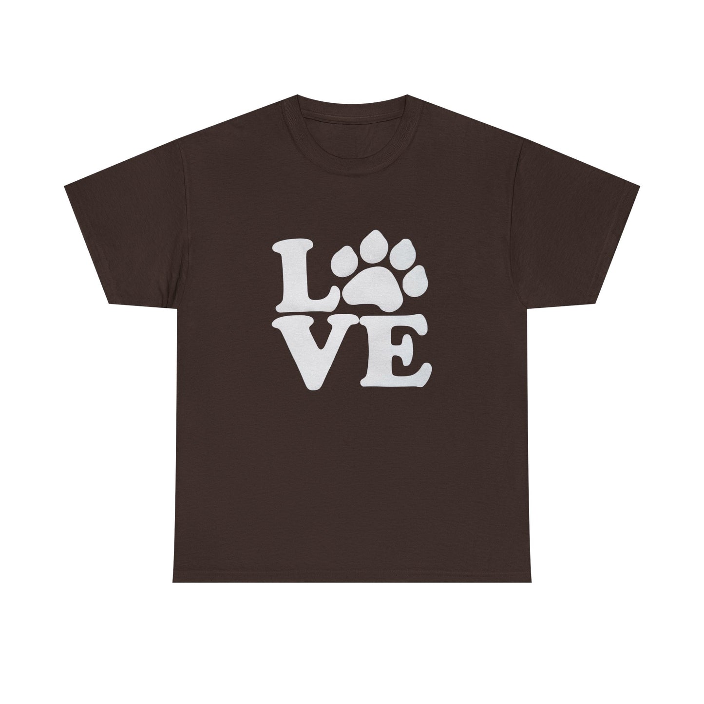 Love Paw Heavy Duty Unisex Tee Sizes Small - 5XL (11 colors)