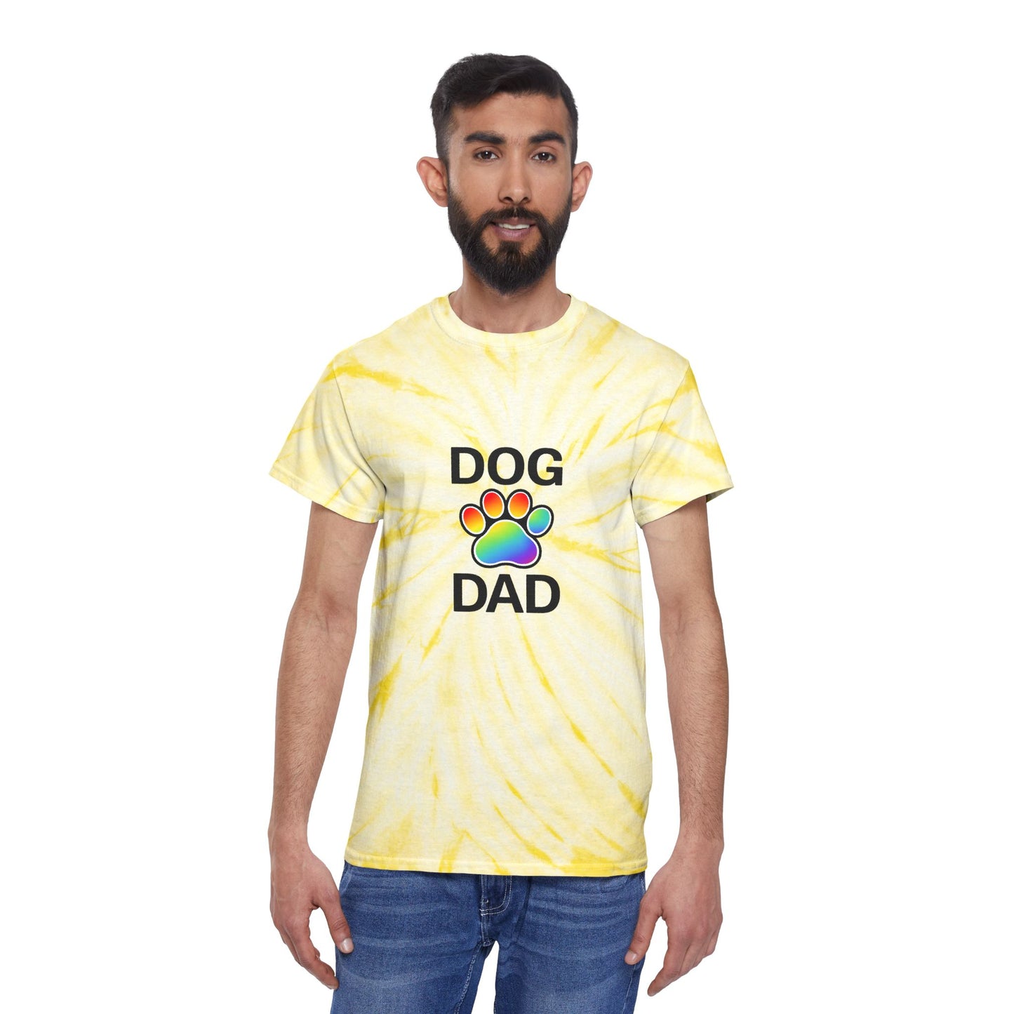Pride Dog Dad Color Blast Tie-Dye Tee Sizes Small - 2XL (3 colors)