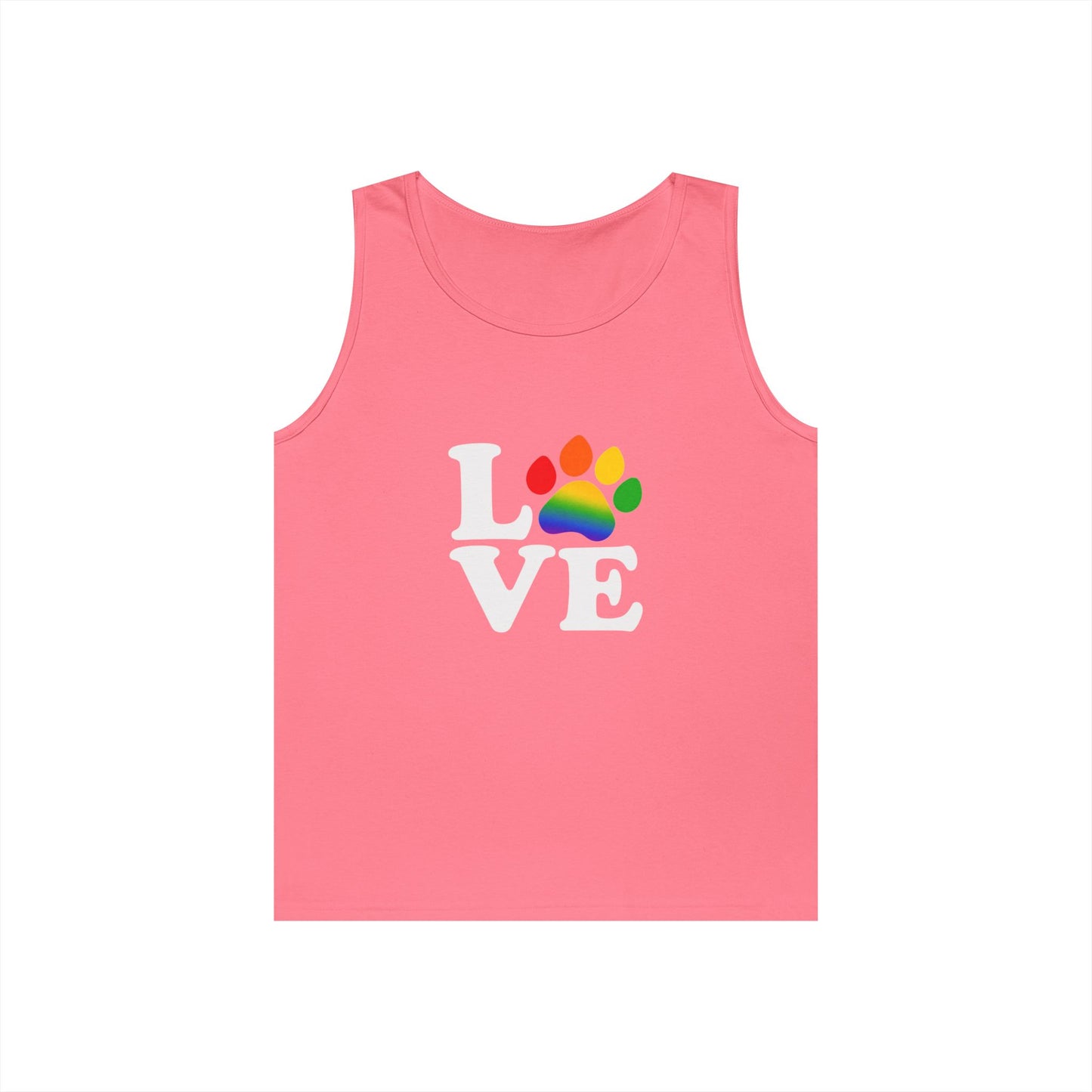 Pride Love is Love Unisex Heavy Cotton Tank Top (6 colors)