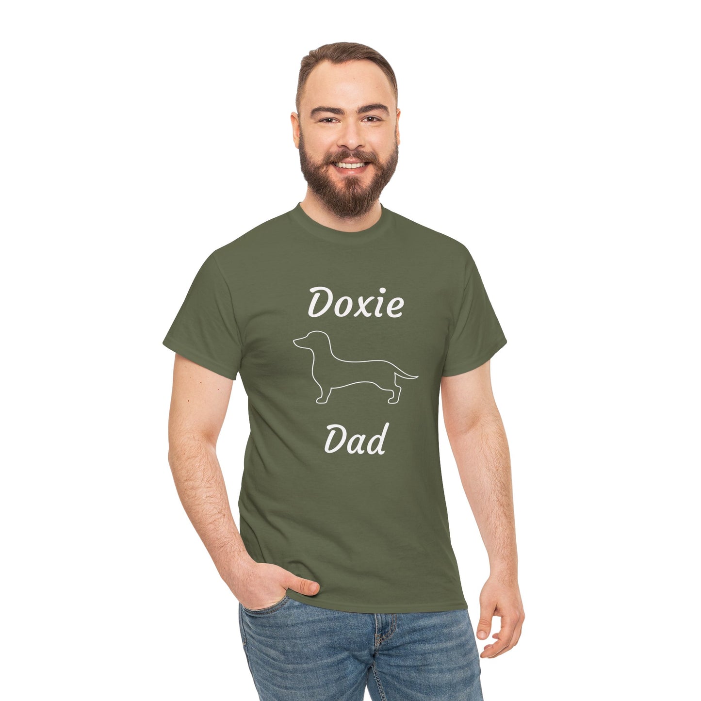 Doxie Dad Heavy Duty Unisex Tee Sizes Small - 5XL (11 colors)