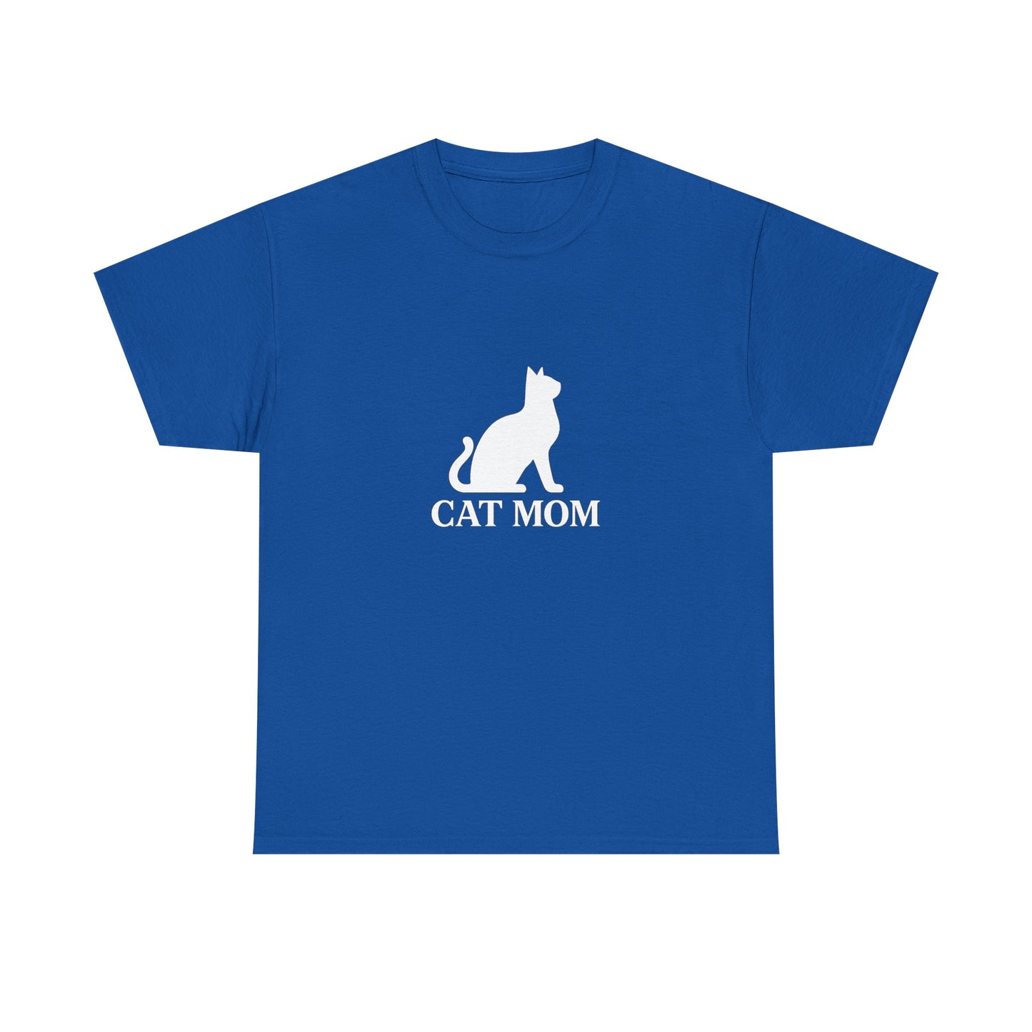 Cat Mom With Cat Heavy Duty Unisex Tee Sizes Small - 5XL (11 colors)