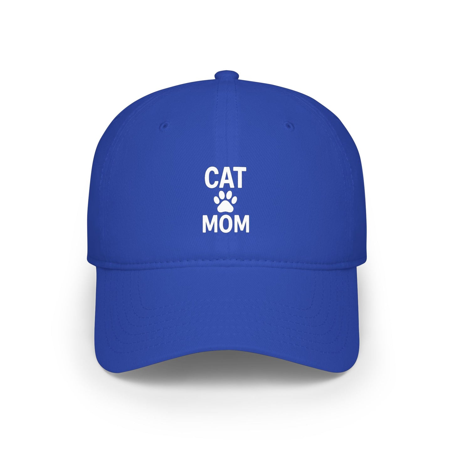 Cat Mom Low Profile Baseball Cap (5 Colors)