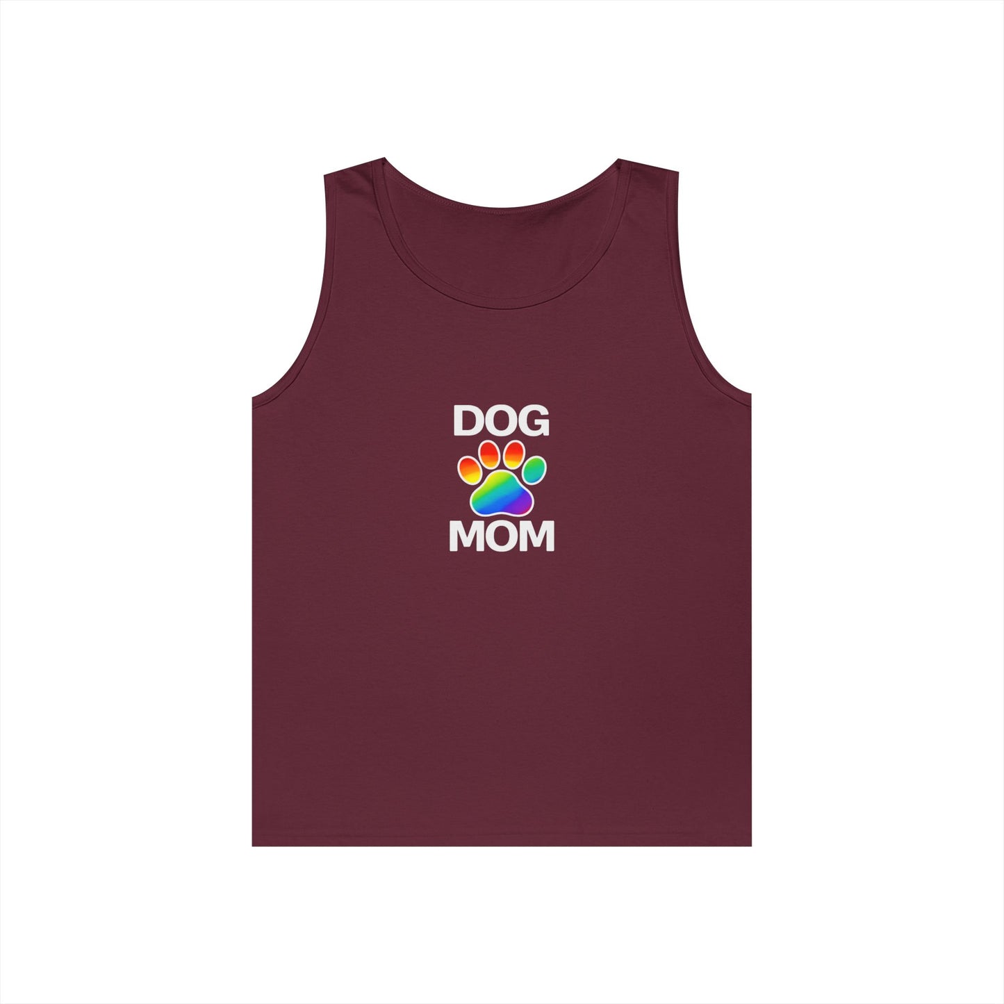 Pride Dog Mom Unisex Heavy Cotton Tank Top (9 Colors)