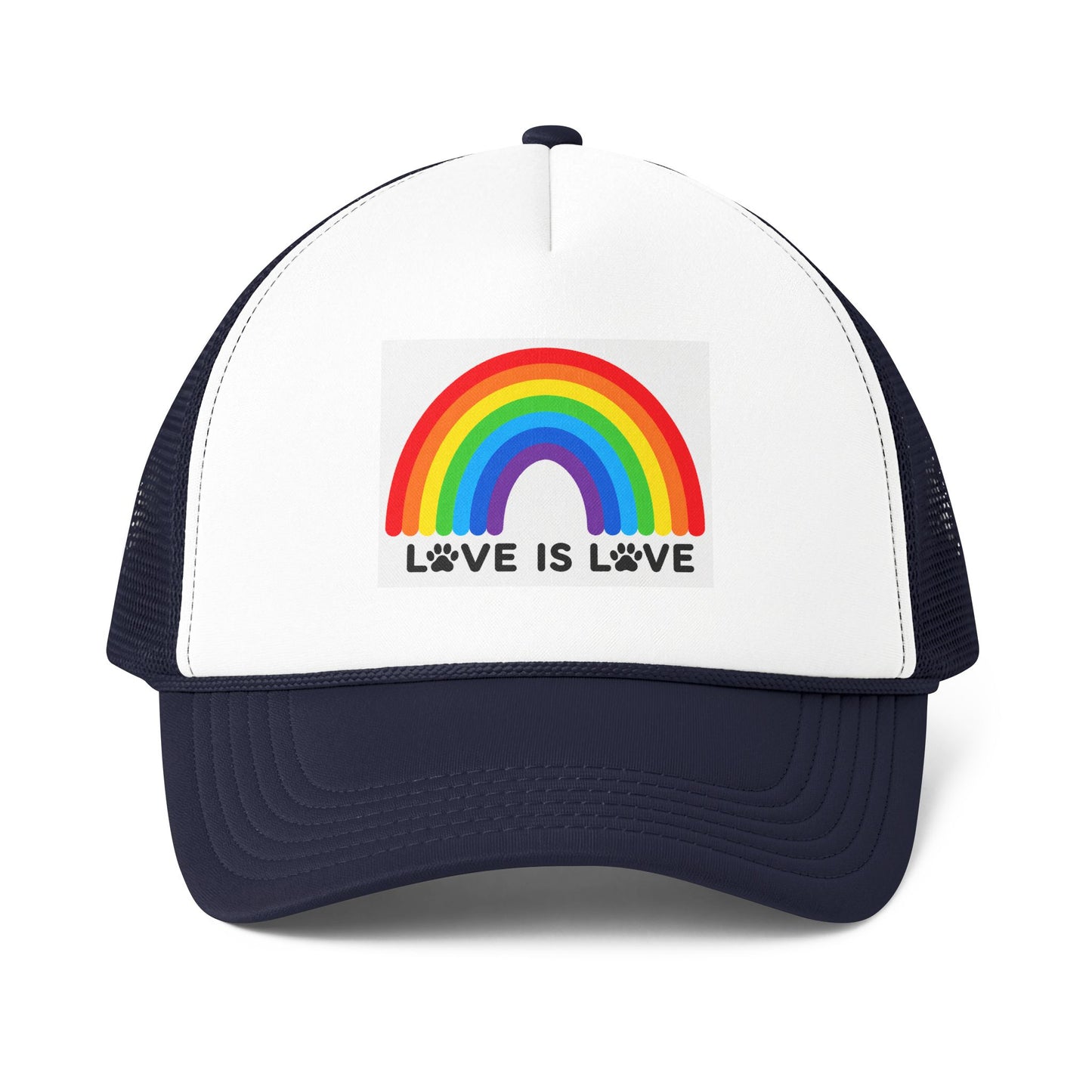 Love Is Love Foam Mesh-Back Trucker Cap (6 colors)