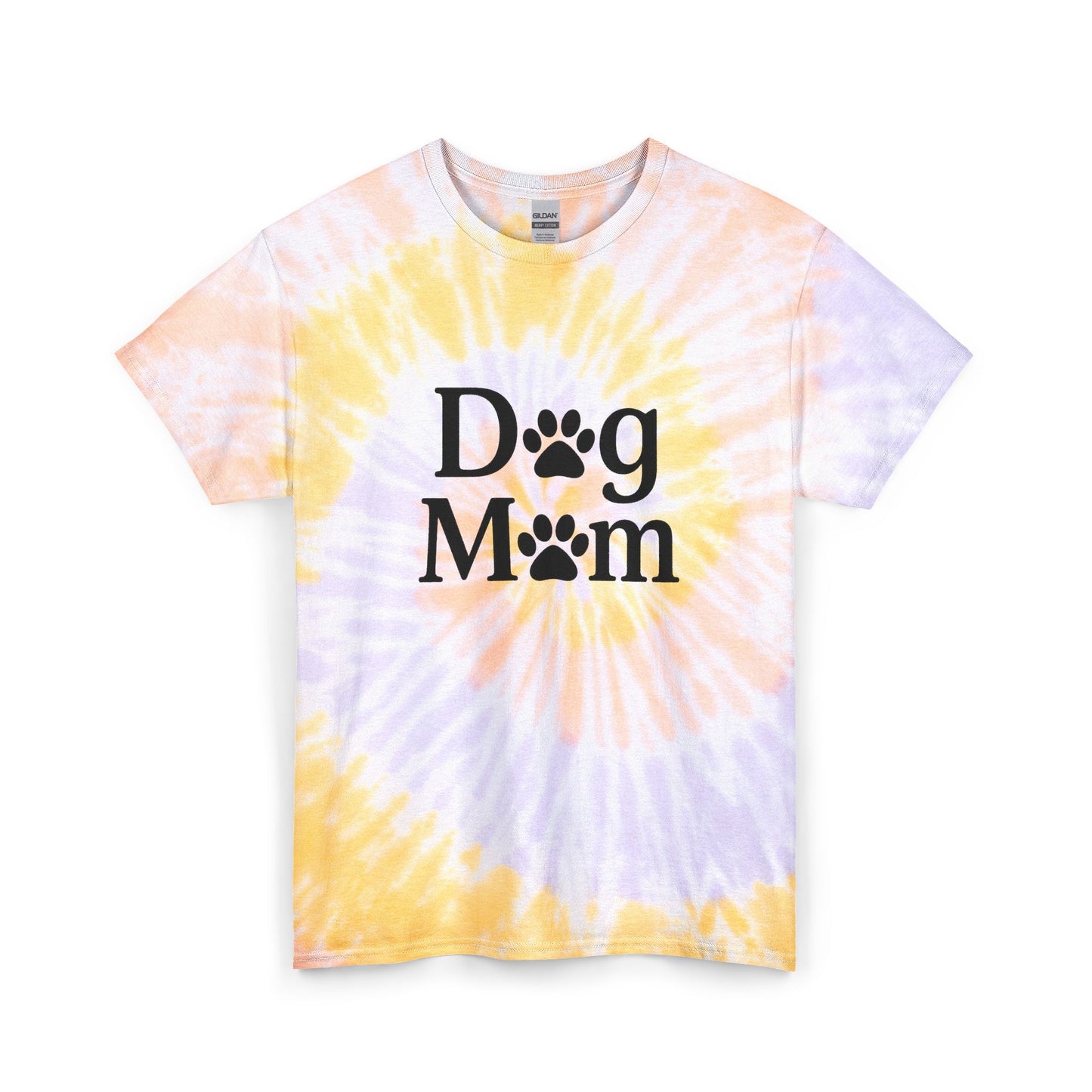 Dog Mom Spiral Tie Dye Tee Unisex Cotton T-Shirt Sizes Small - 2 XL (4 colors)
