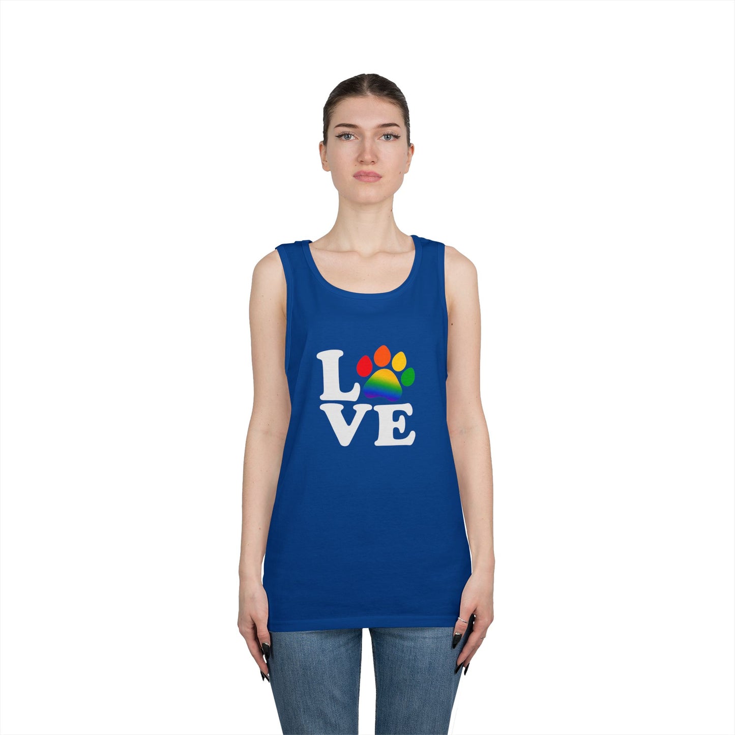Pride Love is Love Unisex Heavy Cotton Tank Top (6 colors)