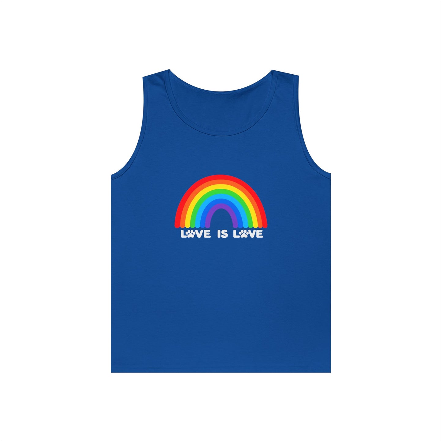Pride Love Is Love Unisex Heavy Cotton Tank Top