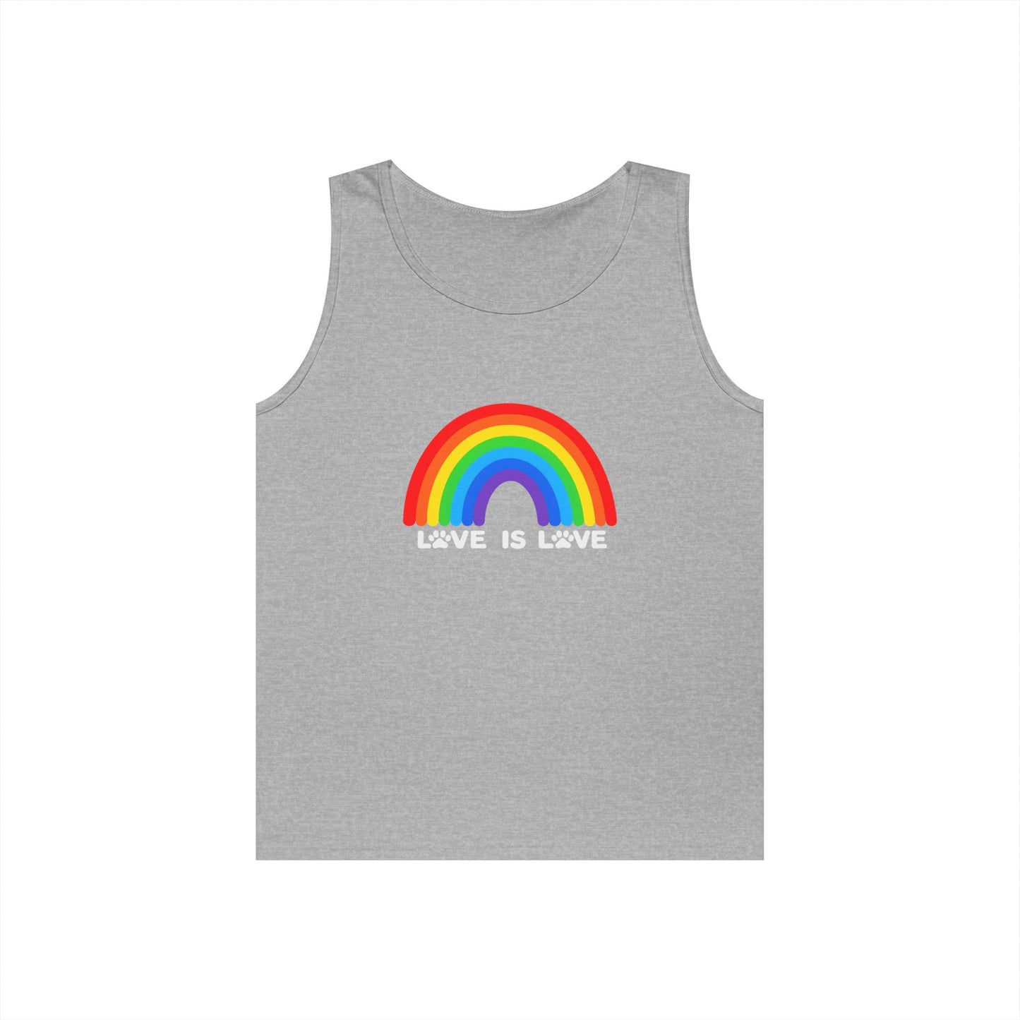 Pride Love Is Love Unisex Heavy Cotton Tank Top