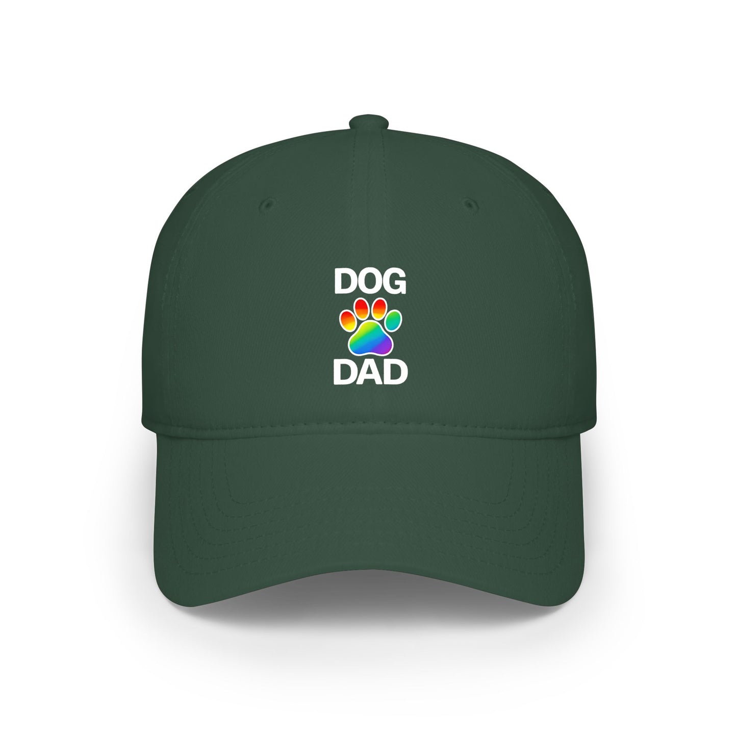 Pride Dog Dad Low Profile Baseball Cap (5 Colors)