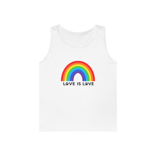 Pride Love Is Love Unisex Heavy Cotton Tank Top