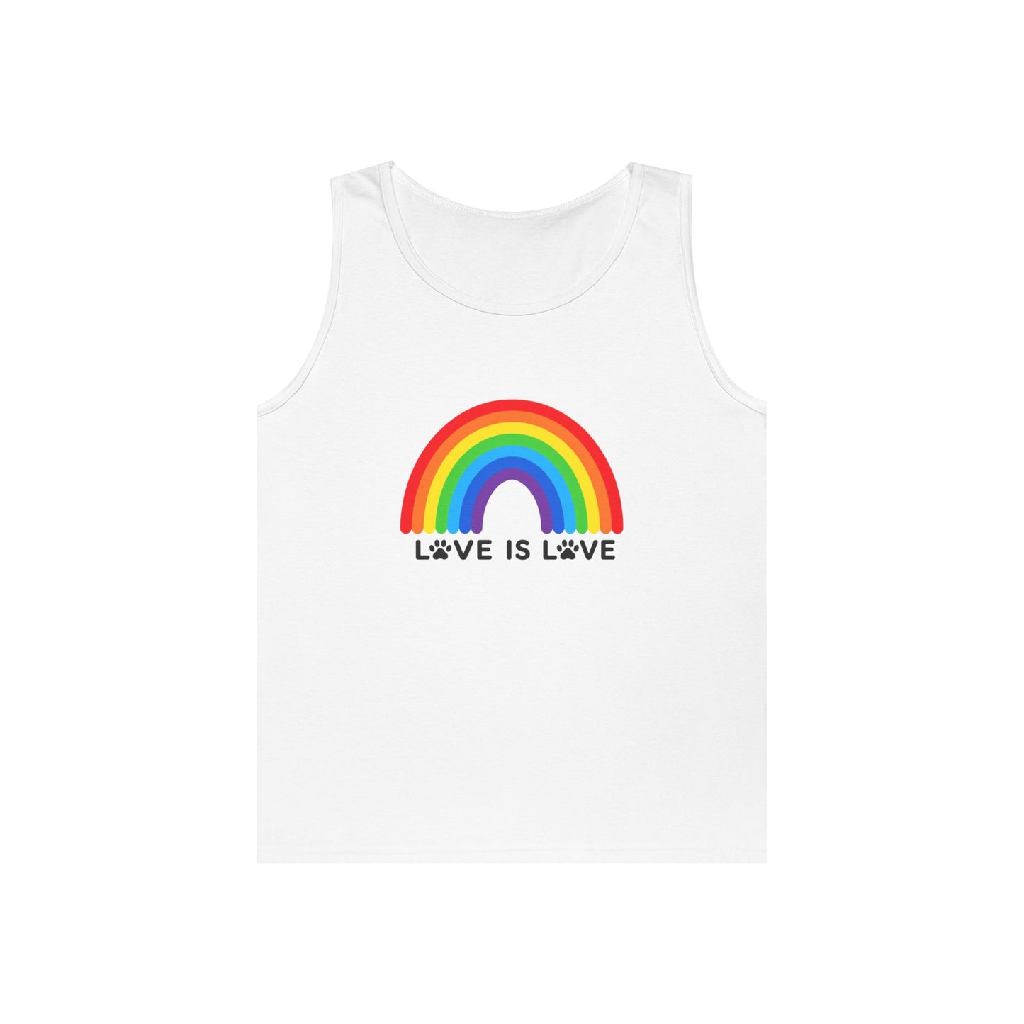Pride Love Is Love Unisex Heavy Cotton Tank Top