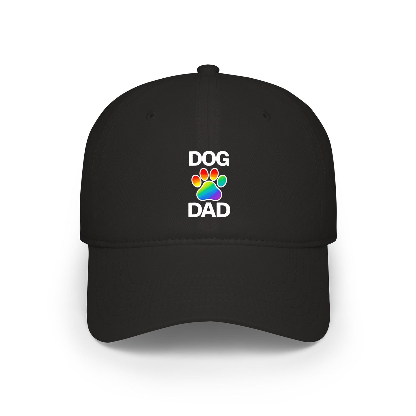 Pride Dog Dad Low Profile Baseball Cap (5 Colors)