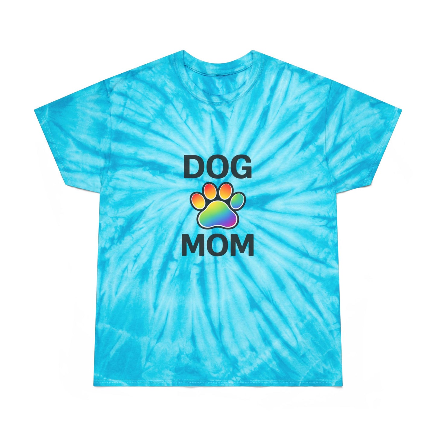 Pride Dog Mom Color Blast Tie-Dye Tee Sizes Small - 2XL (3 colors)