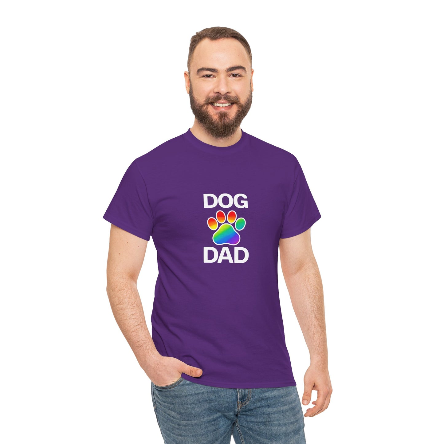 Pride Dog Dad Heavy Duty Unisex Tee Sizes Small - 5XL (11 colors)
