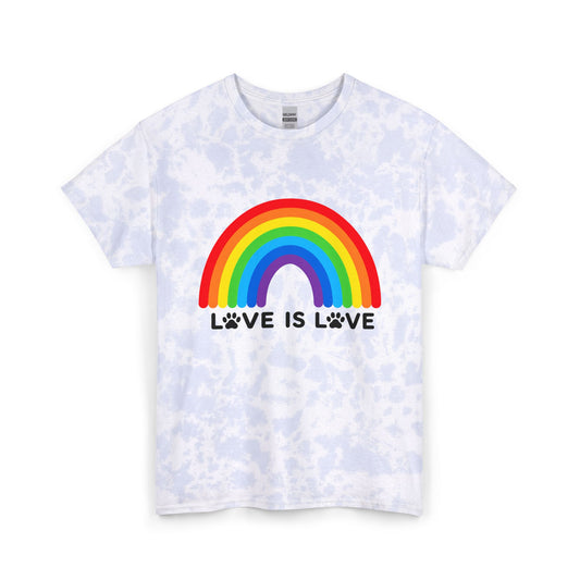 Love is Love Dyed Tee Unisex Cotton T-Shirt 3 sizes