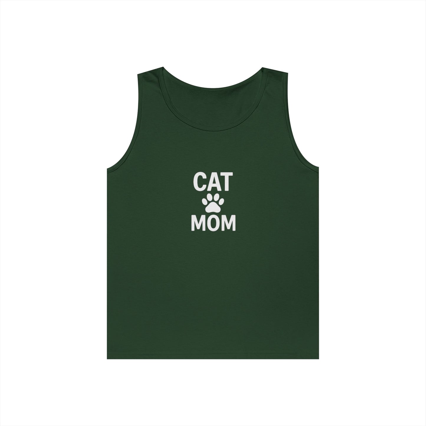 Cat Mom Unisex Heavy Cotton Tank Top (9 colors)