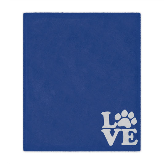 Love Dog Minky Blanket