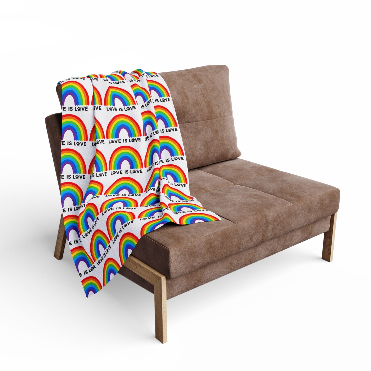 Cozy Pride Love Is Love Arctic Fleece Dog Blanket