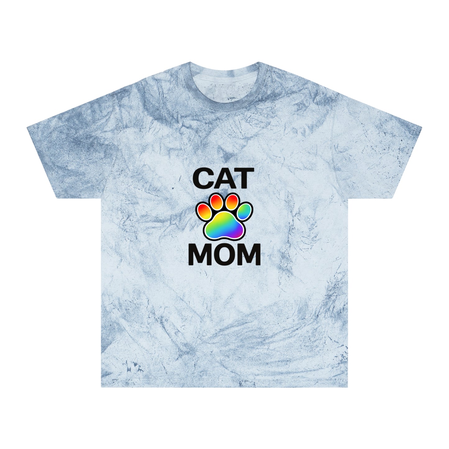 Pride Color Blast Cat Mom Tee Sizes Small - 3XL (4 Colors)