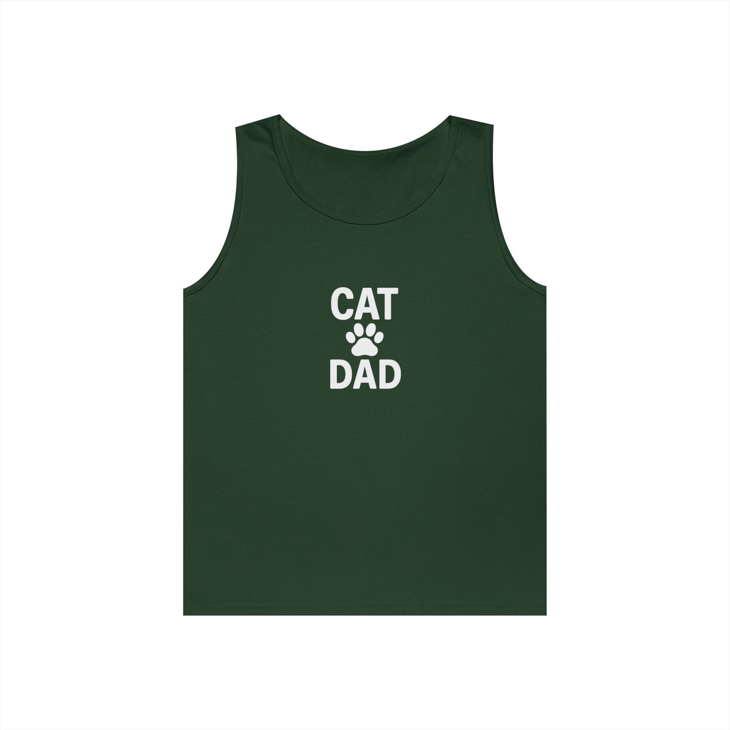 Cat Dad Unisex Heavy Cotton Tank Top