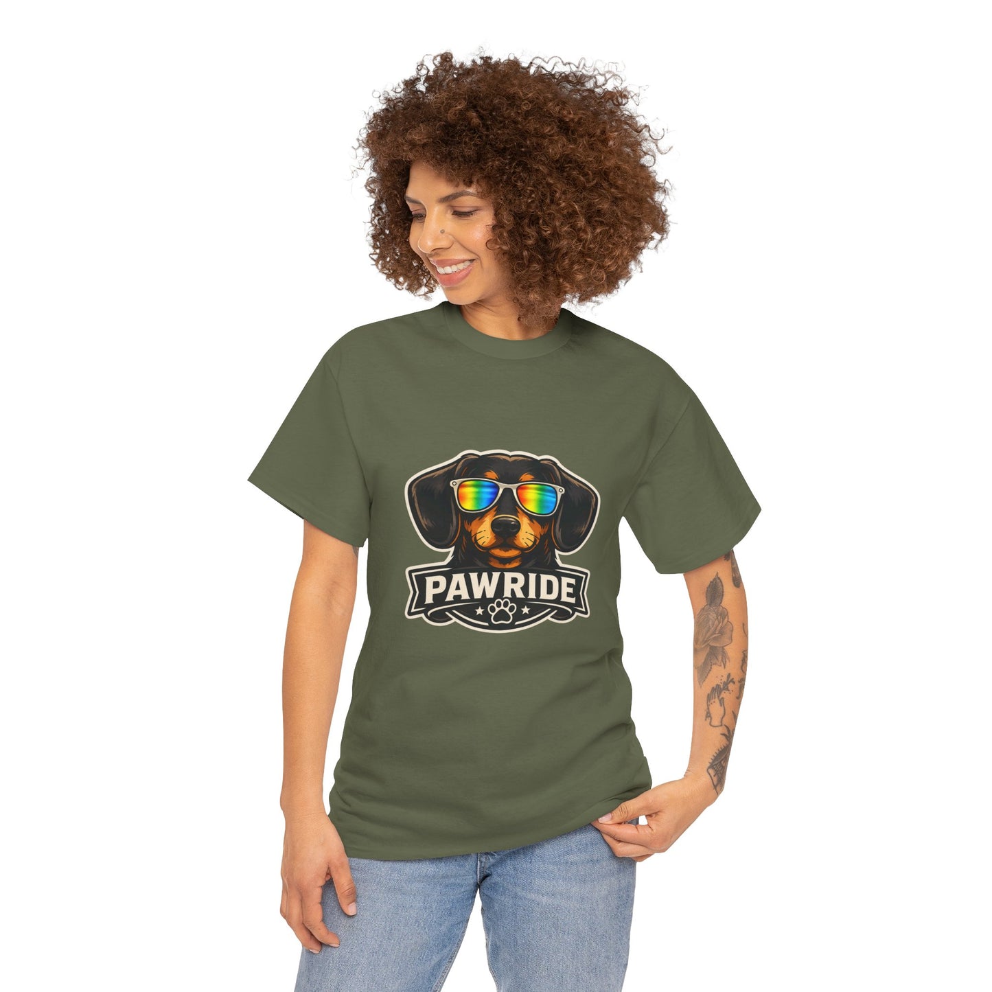 Pawride Heavy Duty Unisex Tee Sizes Small - 5XL (11 colors)