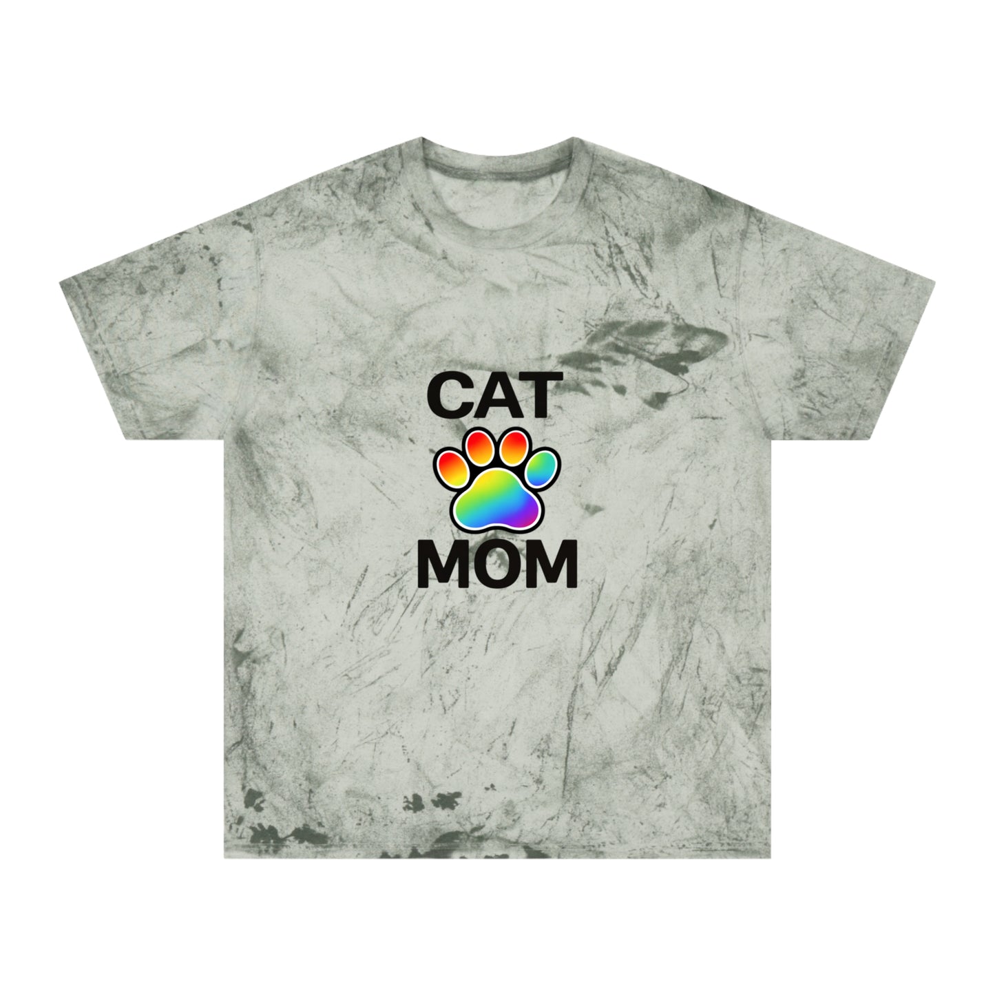 Pride Color Blast Cat Mom Tee Sizes Small - 3XL (4 Colors)