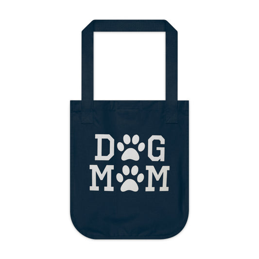 Dog Mom Organic Canvas Medium Tote Bag