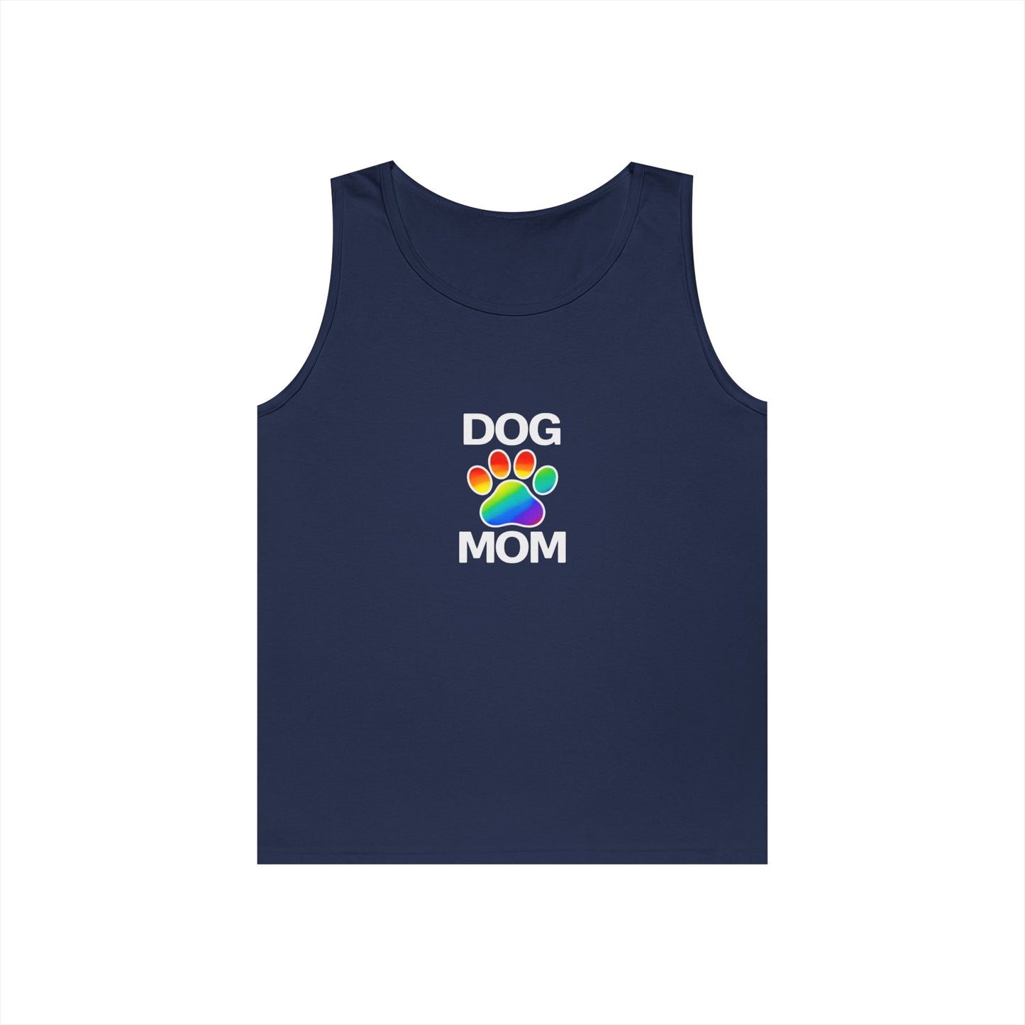 Pride Dog Mom Unisex Heavy Cotton Tank Top (9 Colors)