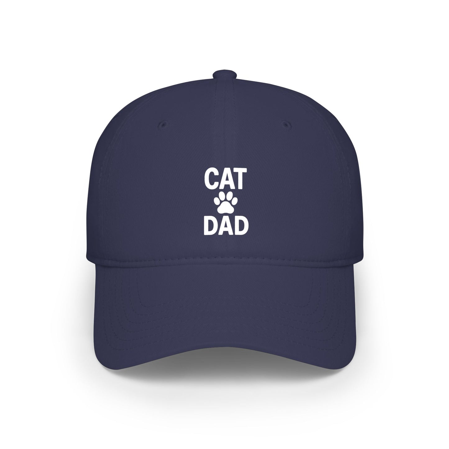 Cat Dad Low Profile Baseball Cap (5 Colors)