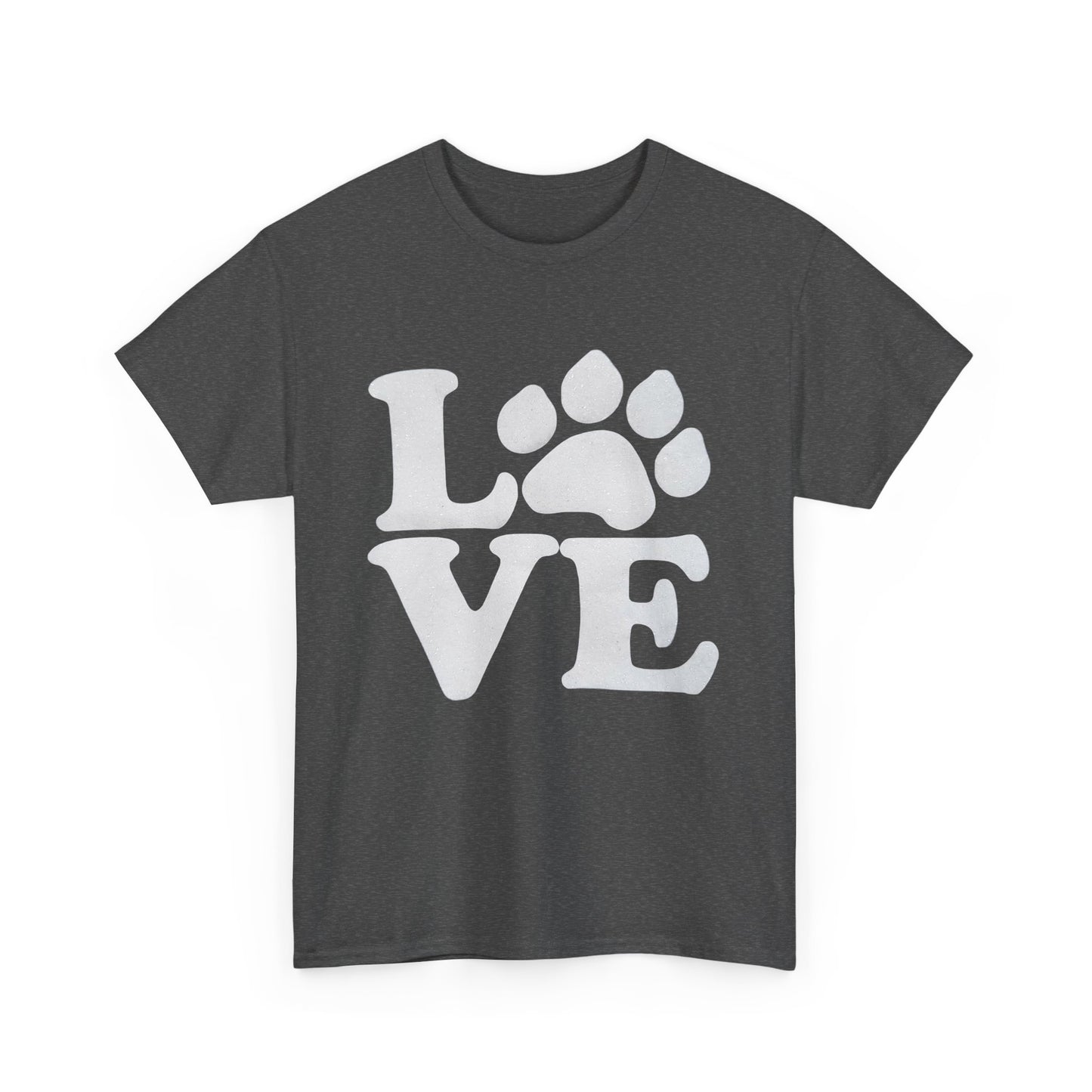 Love Paw Heavy Duty Unisex Tee Sizes Small - 5XL (11 colors)