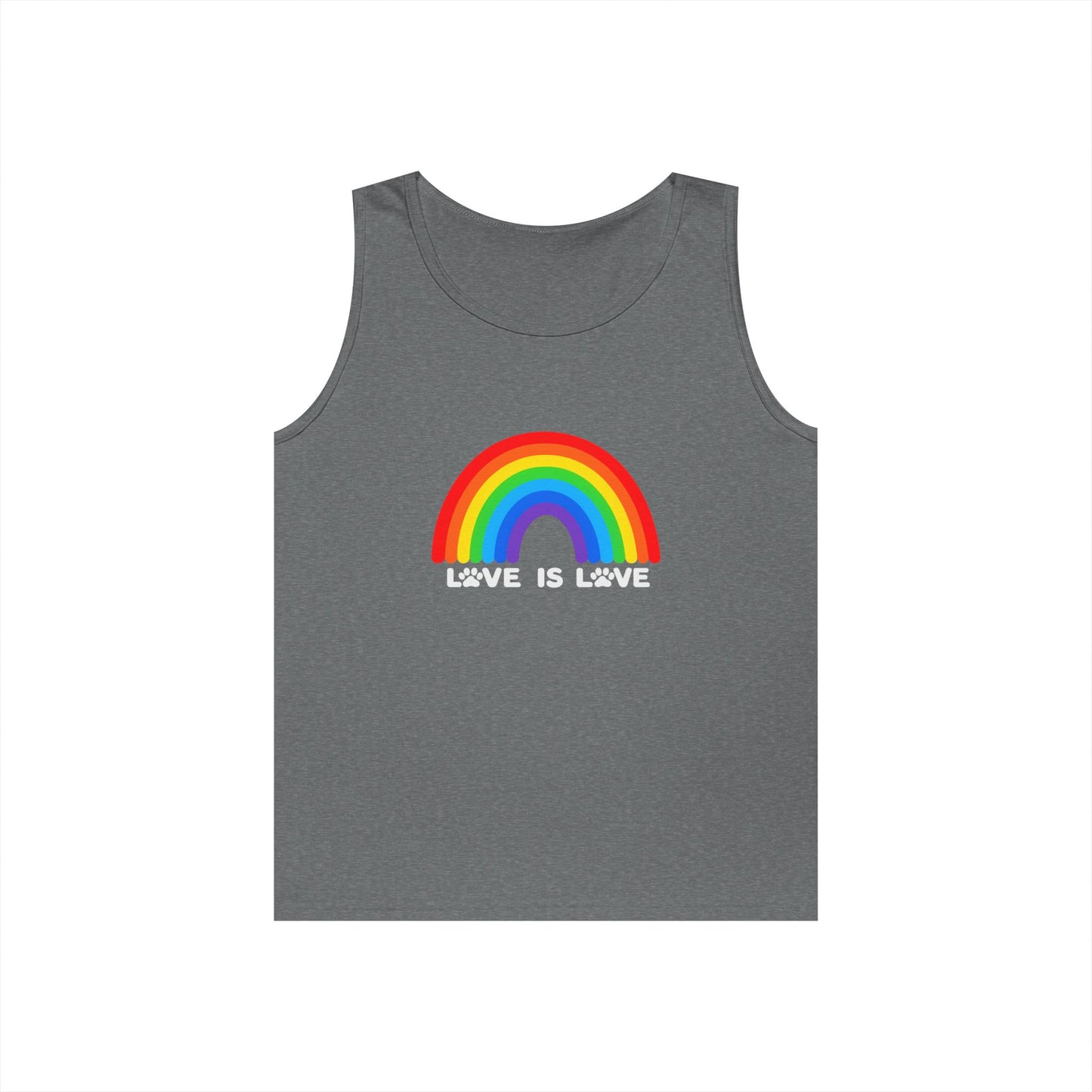 Pride Love Is Love Unisex Heavy Cotton Tank Top