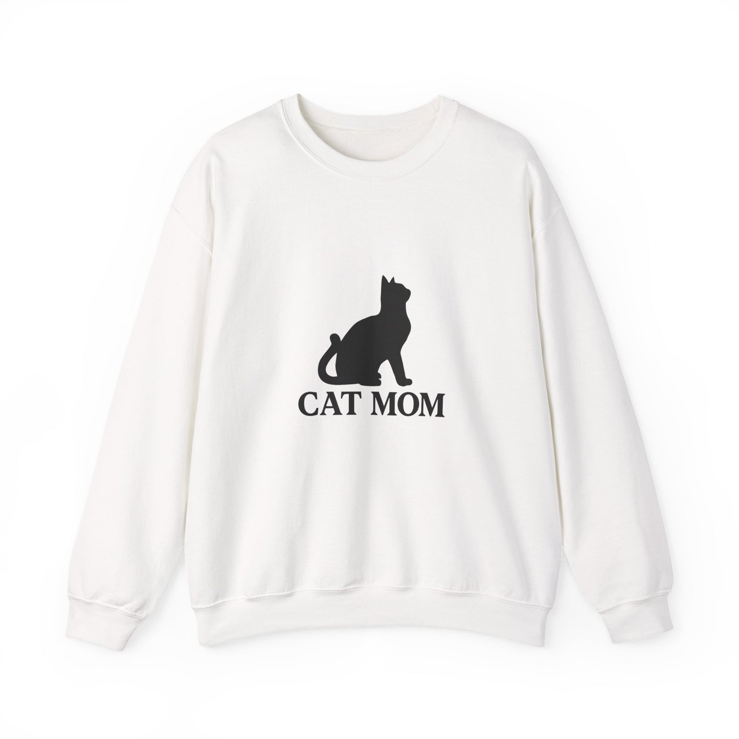 Cat Mom With Cat Sweatshirt Sizes Small - 3XL (3 colors)