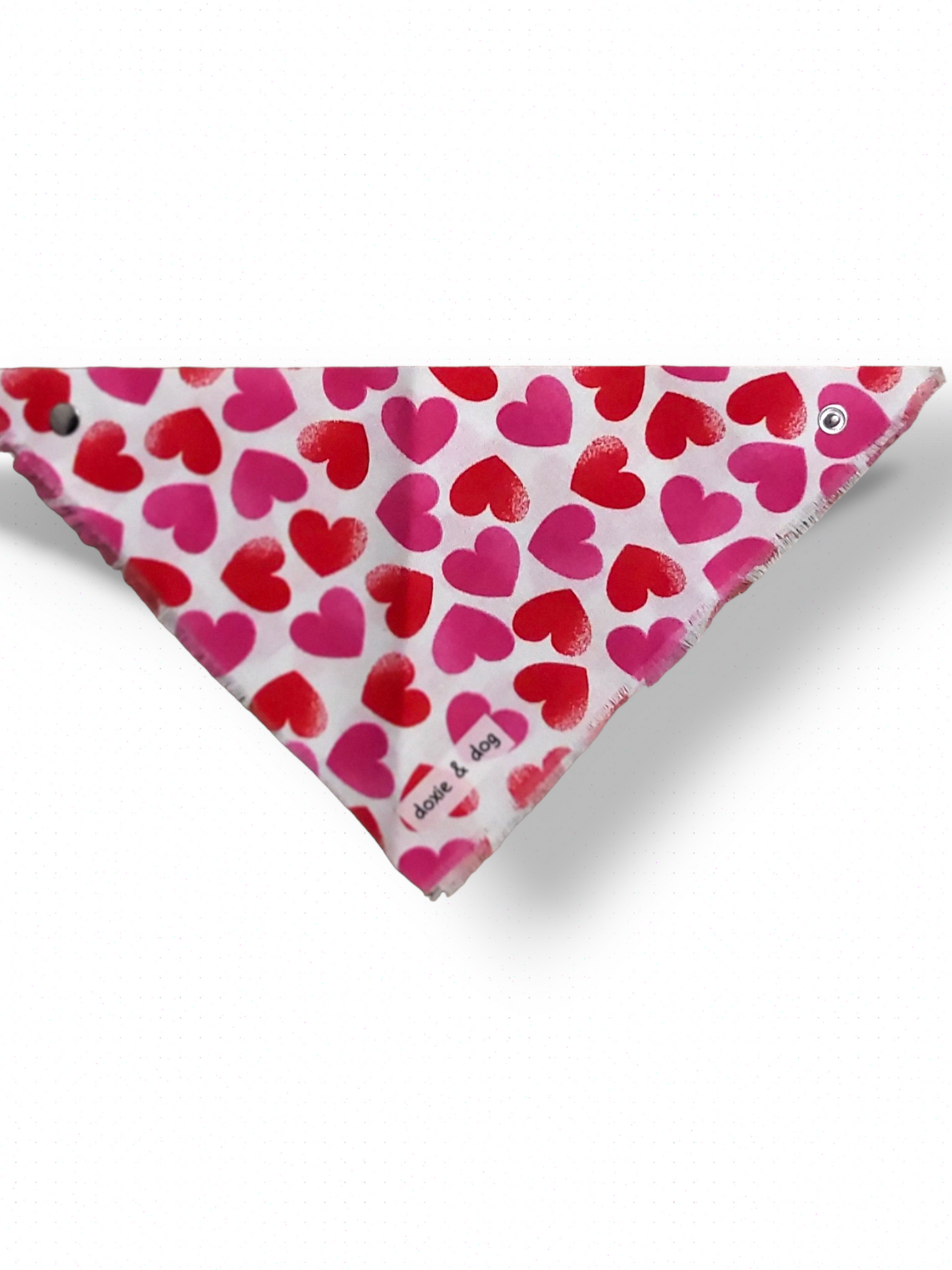 Valentine's Day Red and Pink Hearts Cotton Bandana