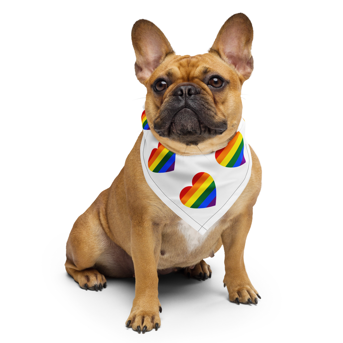 Pride Love White All-over Print Bandana