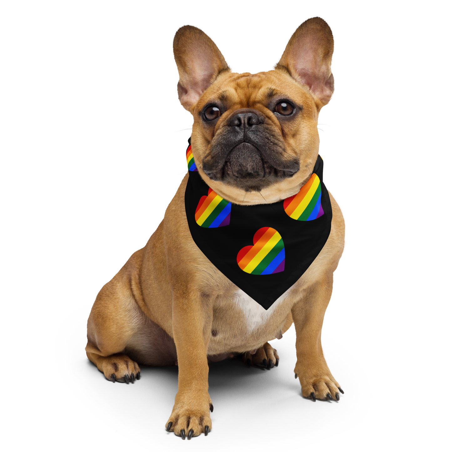 Pride Love Black All-over Print Bandana